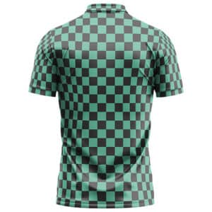 Tanjiro Kamado Checkered Haori Pattern Polo Tee