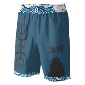 Tobirama Senju Clan Logo Blue Basketball Shorts