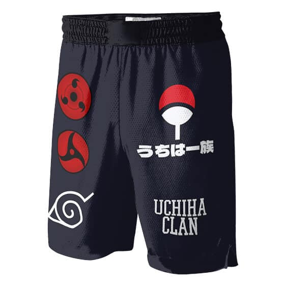 Uchiha Clan Symbol Konoha Logo Basketball Shorts