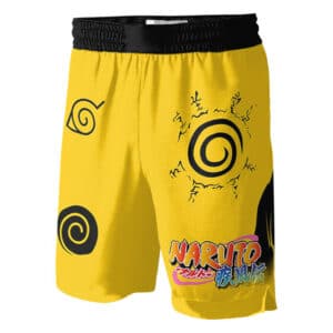 Uzumaki Naruto Ninetail Seal Konoha Jersey Shorts
