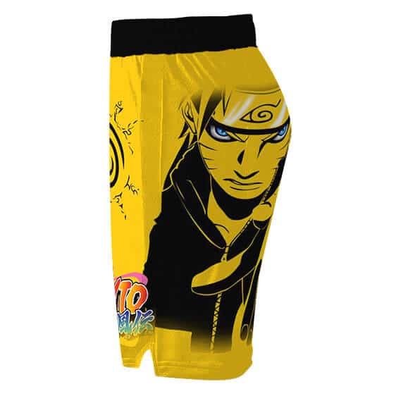Uzumaki Naruto Ninetail Seal Konoha Jersey Shorts