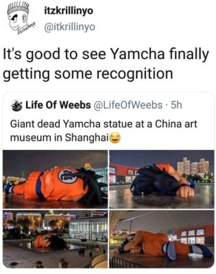 Yamcha Getting Some Recognition Dragon Ball Z Meme