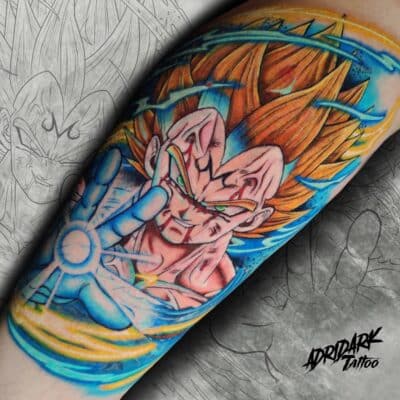 Tatouage vegeta by tattoosuzette on DeviantArt