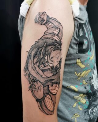 Piccolo In Battle Dragon Ball Z Tattoo
