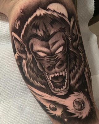 Saiyan_s Great Ape Form Dragon Ball Z Tattoo