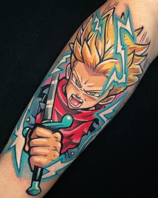 Future Trunks Arm Tattoo