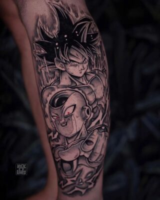 Goku Versus Frieza Arm Tattoo