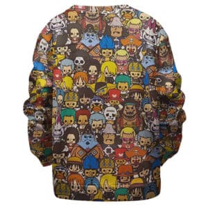 Chibi One Piece All Character Pattern Kids Sweater