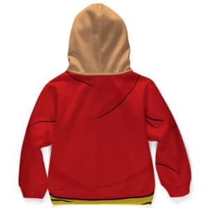 Monkey D. Luffy Costume Red Kids Hoodie Jacket