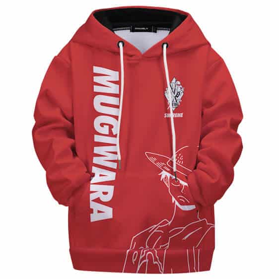 Mugiwara Crew Iconic Logos Red Kids Hoodie Jacket