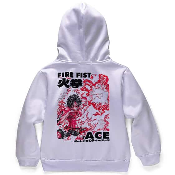 Portgas D. Ace Fire Fist Artwork Children's Hoodie