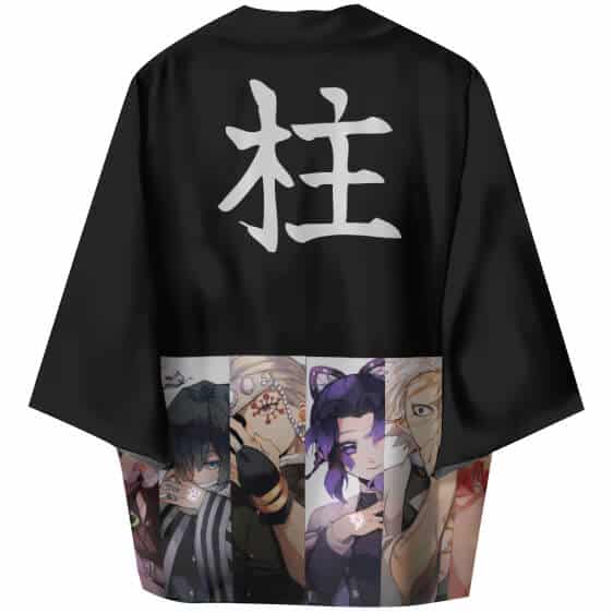 Demon Slayer Corps Hashira Black Kimono Shirt