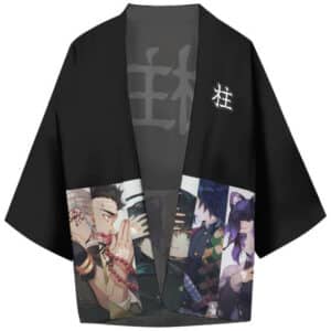Demon Slayer Corps Hashira Black Kimono Shirt