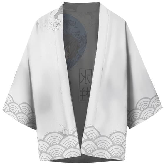 Giyu Tomioka Water Hashira Light Gray Kimono Shirt
