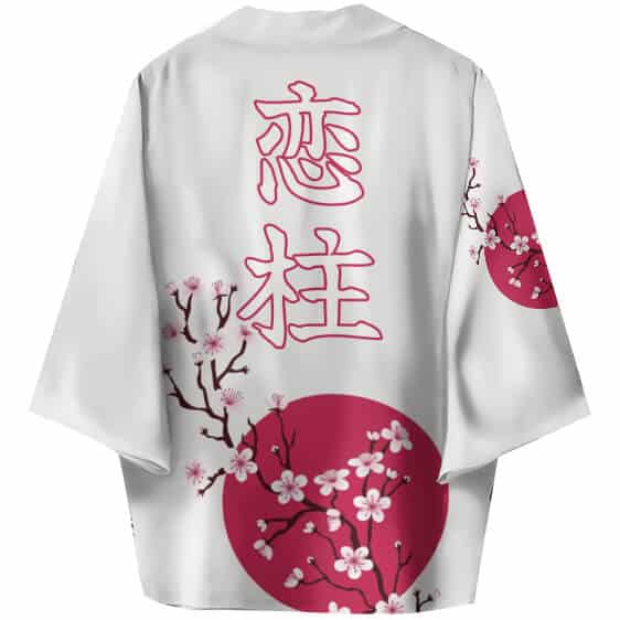 Mitsuri Kanroji Cherry Blossom Art Kimono Shirt