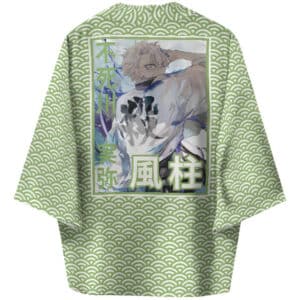 Sanemi Shinazugawa Seigaiha Pattern Kimono Shirt
