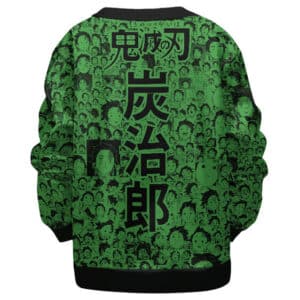 Tanjiro Kamado Funny Reaction Collage Kids Sweater