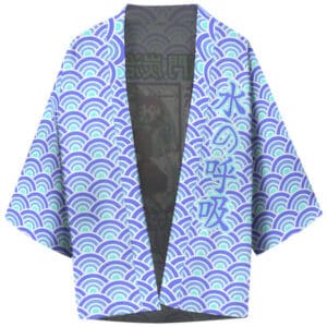 Tanjiro Water Breathing Wave Pattern Kimono Shirt