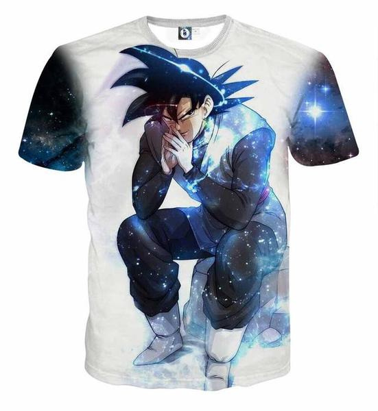 Blue Aura Evil Bad Sitting Goku Black Villain Dragon Ball Super T-Shirt
