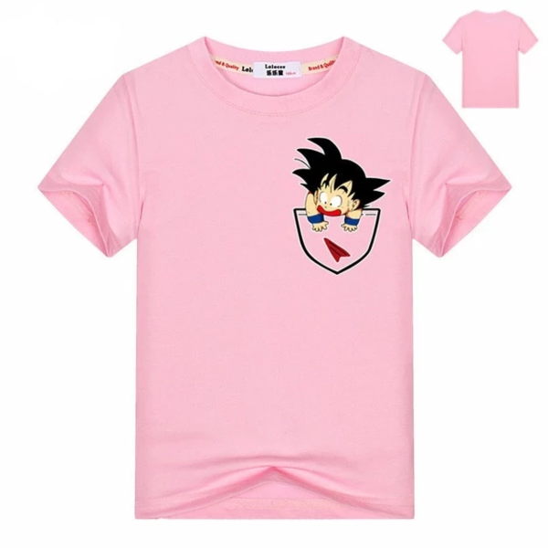 Dragon Ball Z Goku Coming Out From The Pocket Kids T-Shirt